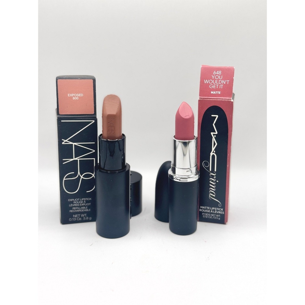 Lipstick Set: NARS Explicit Exposed 800 & MAC Macximal 648